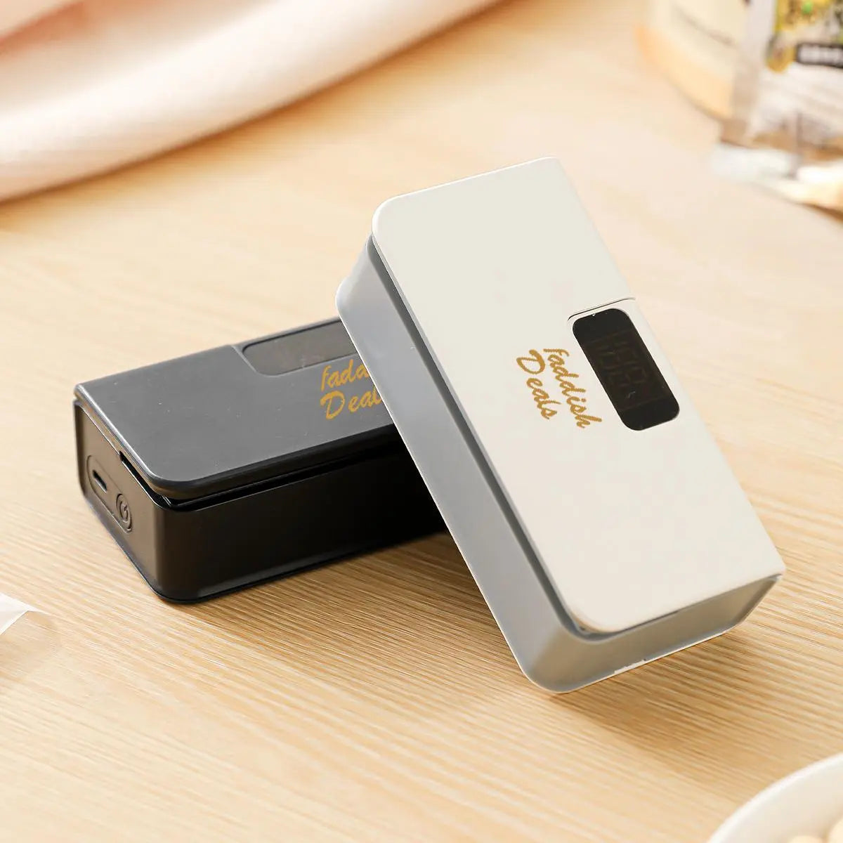 Rechargeable Handheld Vacuum Sealer – Compact Cordless Food Saver with Built-In Bag Cutter