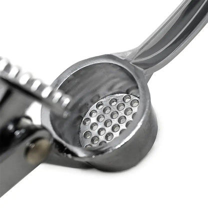 Stainless Steel Garlic Press – Durable Manual Garlic & Ginger Crusher with Comfortable Handle