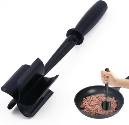 5-Blade Meat Chopper – Easy Ground Meat Masher for Burgers, Beef & More