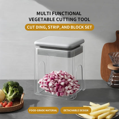 4-in-1 Vegetable Chopper & Slicer – Multi-Functional Kitchen Tool for Fast & Easy Food Prep