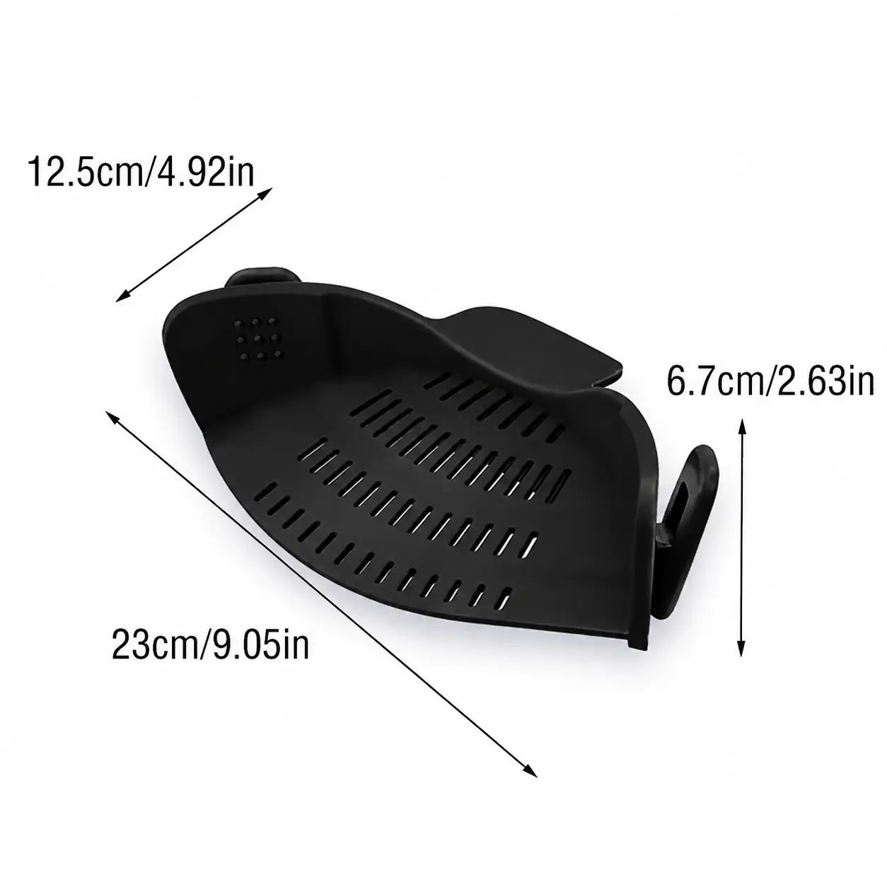 Silicone Clip-On Pot Strainer – Adjustable Kitchen Colander for Pasta, Vegetables & More