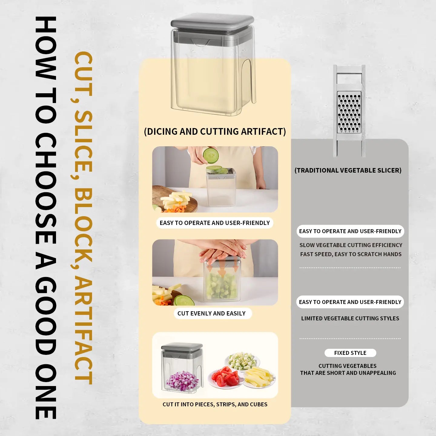 4-in-1 Vegetable Chopper & Slicer – Multi-Functional Kitchen Tool for Fast & Easy Food Prep