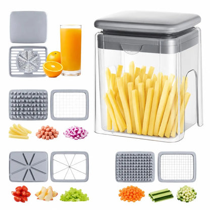 4-in-1 Vegetable Chopper & Slicer – Multi-Functional Kitchen Tool for Fast & Easy Food Prep