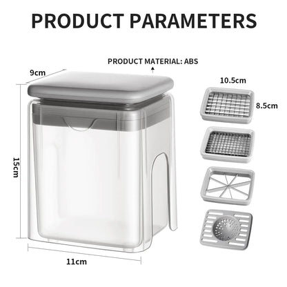 4-in-1 Vegetable Chopper & Slicer – Multi-Functional Kitchen Tool for Fast & Easy Food Prep